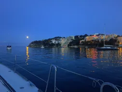 Heure bleue sur la côte