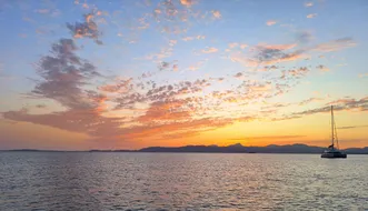 La mer au coucher du soleil