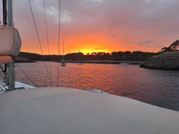 Coucher de soleil depuis le pont